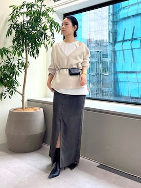 「2.718（ニーテンナナイチハチ）のアイテム」を使った、SERIさん（レディース・156cm）の秋コーディネート