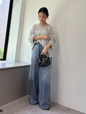 「アイテム（トップス）」を使った、SERIさん（レディース・156cm）の春コーディネート