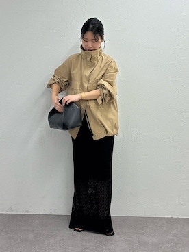 「アイテム（ブルゾン）」を使った、SERIさん（レディース・156cm）の春コーディネート