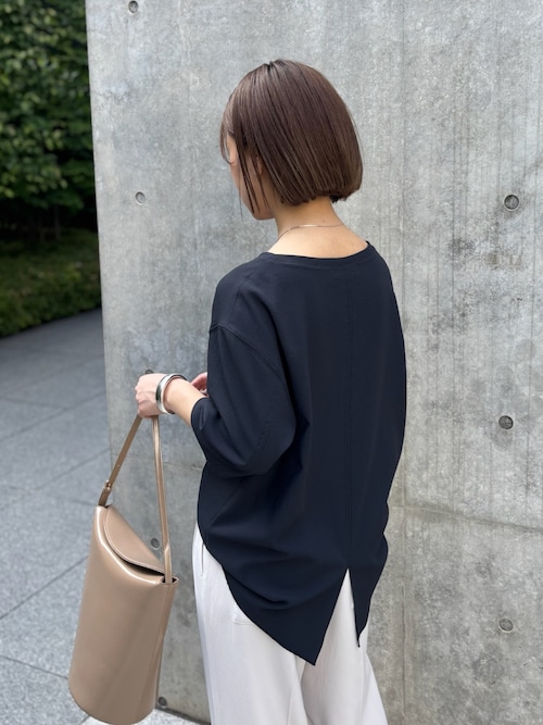 セール】バックスリットハーフスリーブブラウス（シャツ/ブラウス