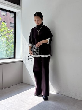 「2.718（ニーテンナナイチハチ）のアイテム」を使った、SERIさん（レディース・156cm）の秋コーディネート