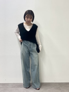 「アイテム（チョーカー）」を使った、SERIさん（レディース・156cm）の秋コーディネート