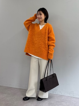 「GALLARDAGALANTE（ガリャルダガランテ）のアイテム（その他パンツ）」を使った、SERIさん（レディース・156cm）の秋コーディネート