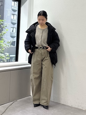 「ダウン」｜SERIさん（レディース・156cm）の秋コーディネート