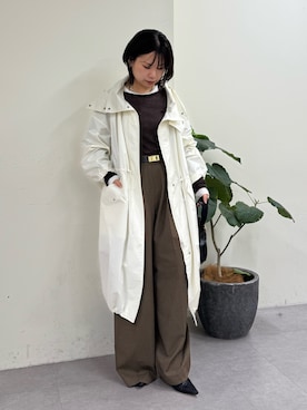 「シアートップス」｜「アイテム（その他アウター）」を使った、SERIさん（レディース・156cm）の秋コーディネート