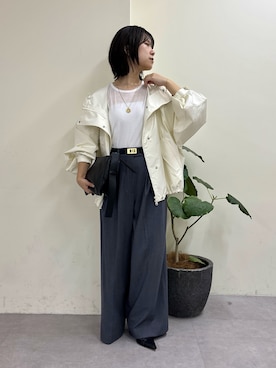 「アイテム（ベスト）」を使った、SERIさん（レディース・156cm・20代）の秋コーディネート
