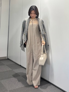 「アイテム（オールインワン・サロペット）」を使った、SERIさん（レディース・156cm）の冬コーディネート