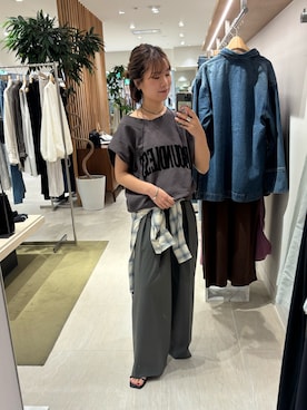 「アイテム（スウェット）」を使った、SERIさん（レディース・156cm・20代）の夏コーディネート