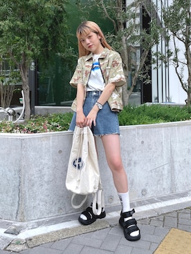 林 奈実さん（レディース・155cm）の夏コーディネート