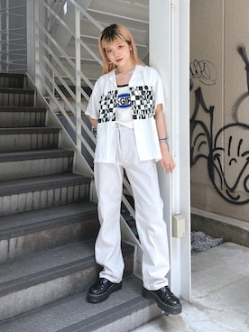 林 奈実さん（レディース・155cm）の夏コーディネート