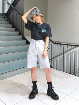 林 奈実さん（レディース・155cm）の夏コーディネート