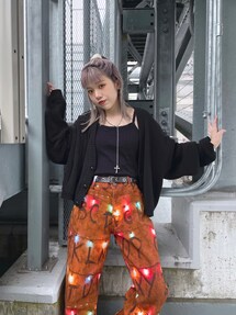 X-girl（エックスガール）の「X-girl × STRANGER THINGS PANTS