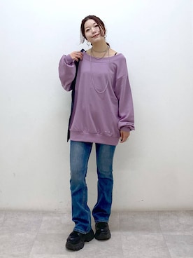 「アイテム（アクセサリー）」を使った、Chisaさん（レディース・154cm・40代）の秋コーディネート
