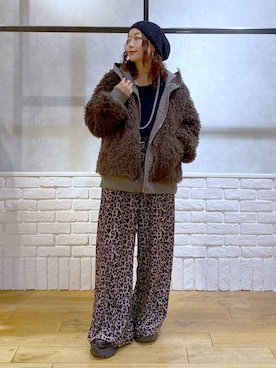 「アイテム（ブルゾン）」を使った、Chisaさん（レディース・154cm・40代）の冬コーディネート