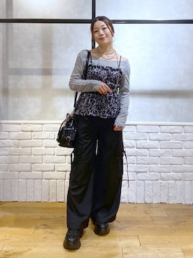 「アイテム（アクセサリー）」を使った、Chisaさん（レディース・154cm・40代）の秋コーディネート