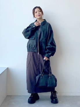 「アイテム（ブルゾン）」を使った、Chisaさん（レディース・154cm・40代）の夏コーディネート