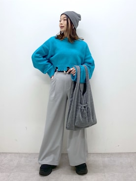 「JEANASIS（ジーナシス）のランダムアウトソールスニーカー/968688（スニーカー）」を使った、Chisaさん（レディース・154cm）の冬コーディネート