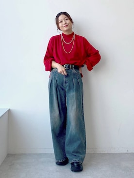「LOWRYS FARM（ローリーズファーム）のアイテム」を使った、Chisaさん（レディース・154cm・40代）の夏コーディネート