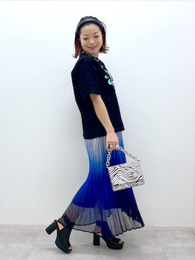 「PAGEBOY（ページボーイ）のアイテム（カチューシャ）」を使った、Chisaさん（レディース・154cm）の春コーディネート