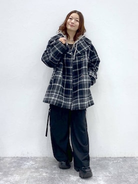 「アイテム（チェスターコート）」を使った、Chisaさん（レディース・154cm・30代）の秋コーディネート