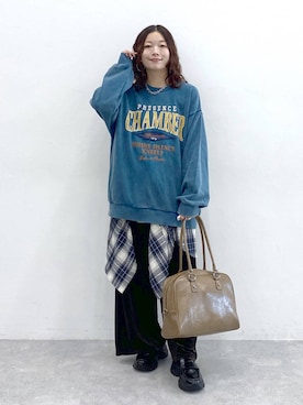 「アイテム（スラックス）」を使った、Chisaさん（レディース・154cm・40代）の秋コーディネート