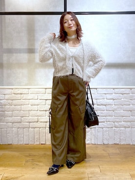 「アイテム（スラックス）」を使った、Chisaさん（レディース・154cm・30代）の秋コーディネート