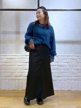 Chisaさん（レディース・154cm）の冬コーディネート