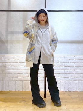 「アイテム（ネックレス）」を使った、Chisaさん（レディース・154cm・40代）の冬コーディネート