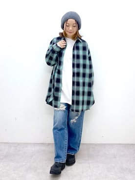 「ハロウィン」｜「アイテム（ハンチング/ベレー帽）」を使った、Chisaさん（レディース・154cm）の秋コーディネート