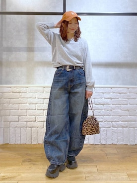 Chisaさん（レディース・154cm）の冬コーディネート