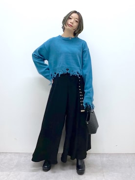 Chisaさん（レディース・154cm）の冬コーディネート