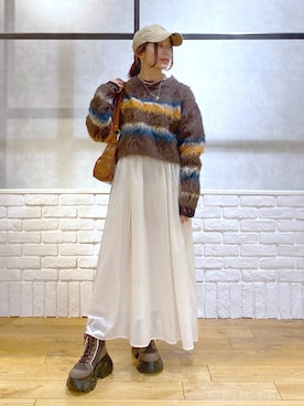 「アイテム（ワンピース/ドレス）」を使った、Chisaさん（レディース・154cm・30代）の冬コーディネート