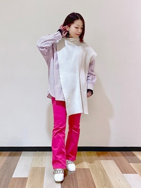 Chisaさん（レディース・154cm）の冬コーディネート