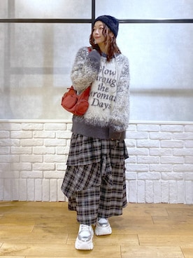 「アイテム（ブーツ）」を使った、Chisaさん（レディース・154cm・40代）の秋コーディネート