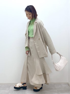 Chisaさん（レディース・154cm）の春コーディネート