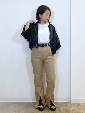 「PAGEBOY CORE」｜「アイテム（その他アウター）」を使った、Chisaさん（レディース・154cm）の夏コーディネート