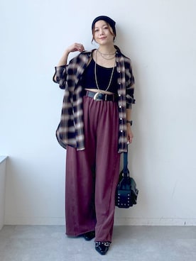 「PAGEBOY（ページボーイ）のカップツキFITキャミ（キャミソール）」を使った、Chisaさん（レディース・154cm・40代）の夏コーディネート
