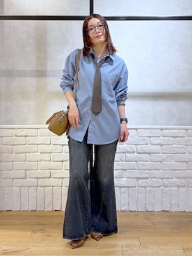 「PAGEBOY（ページボーイ）のアイテム（パンツ）」を使った、Chisaさん（レディース・154cm）の春コーディネート