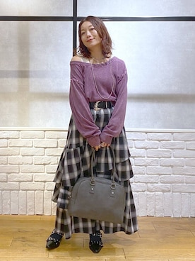 「アイテム（タンクトップ）」を使った、Chisaさん（レディース・154cm・40代）の秋コーディネート