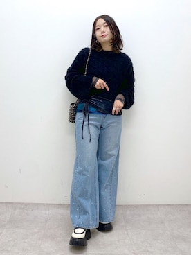 Chisaさん（レディース・154cm）の冬コーディネート