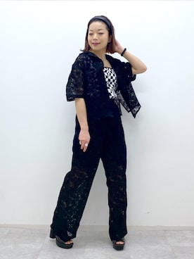 「PAGEBOY（ページボーイ）のアイテム（カチューシャ）」を使った、Chisaさん（レディース・154cm）の春コーディネート