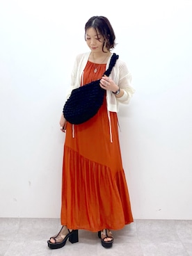 「PAGEBOY（ページボーイ）のアイテム（サンダル）」を使った、Chisaさん（レディース・154cm）の春コーディネート