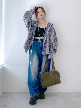 「アイテム（キャミソール）」を使った、Chisaさん（レディース・154cm・40代）の夏コーディネート