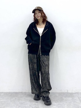 「アイテム（キャミソール）」を使った、Chisaさん（レディース・154cm・40代）の秋コーディネート