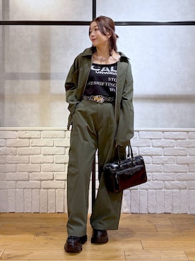 「PAGEBOY（ページボーイ）のアイテム（ブルゾン）」を使った、Chisaさん（レディース・154cm）の春コーディネート