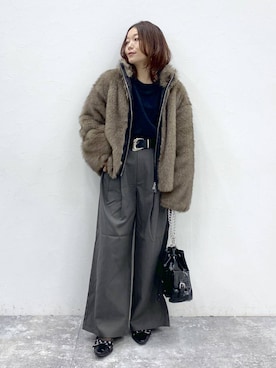 「アイテム（ブルゾン）」を使った、Chisaさん（レディース・154cm・30代）の秋コーディネート