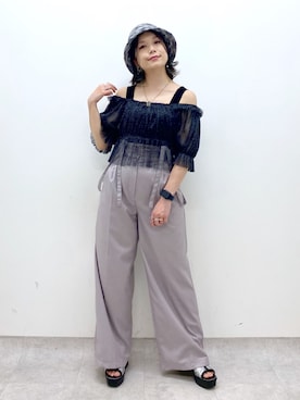 Chisaさん（レディース・154cm）の夏コーディネート