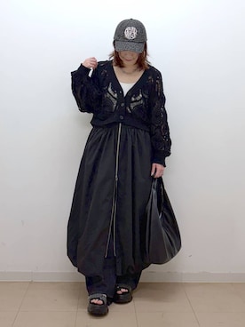 「PAGEBOY（ページボーイ）のアイテム（キャップ）」を使った、Chisaさん（レディース・154cm）の春コーディネート