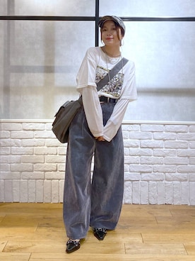 「アイテム（ネックレス）」を使った、Chisaさん（レディース・154cm・40代）の夏コーディネート
