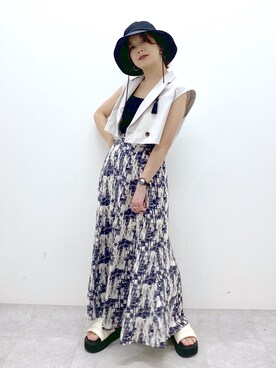 「PAGEBOY（ページボーイ）のアイテム（その他アウター）」を使った、Chisaさん（レディース・154cm）の春コーディネート